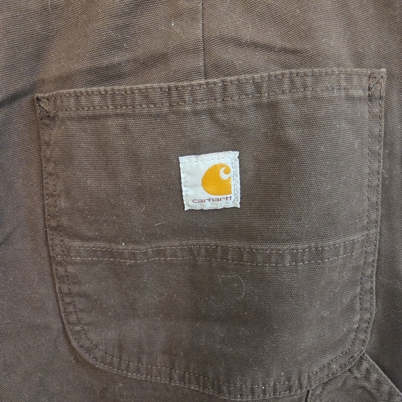 Carhartt Women's Rugged Flex Loose Fit Canvas Work Pant Dark Brown 16 Regular - Picture 7 of 9